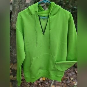 Ajiny sports - Lime Green Hoodie/Pull-Over